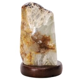 Crystal Quartz River Agate Lamp - White LED Bulb K1294 | Crystal Factory