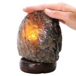 Crystal Quartz River Agate Lamp - White LED Bulb K1295 | Crystal Factory