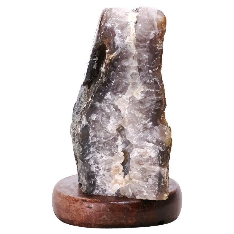 2.3kg Crystal Quartz River Agate Lamp - White LED Bulb K1298 3 Crystal Quartz River Agate Lamp - White LED Bulb K1298 | Crystal Factory
