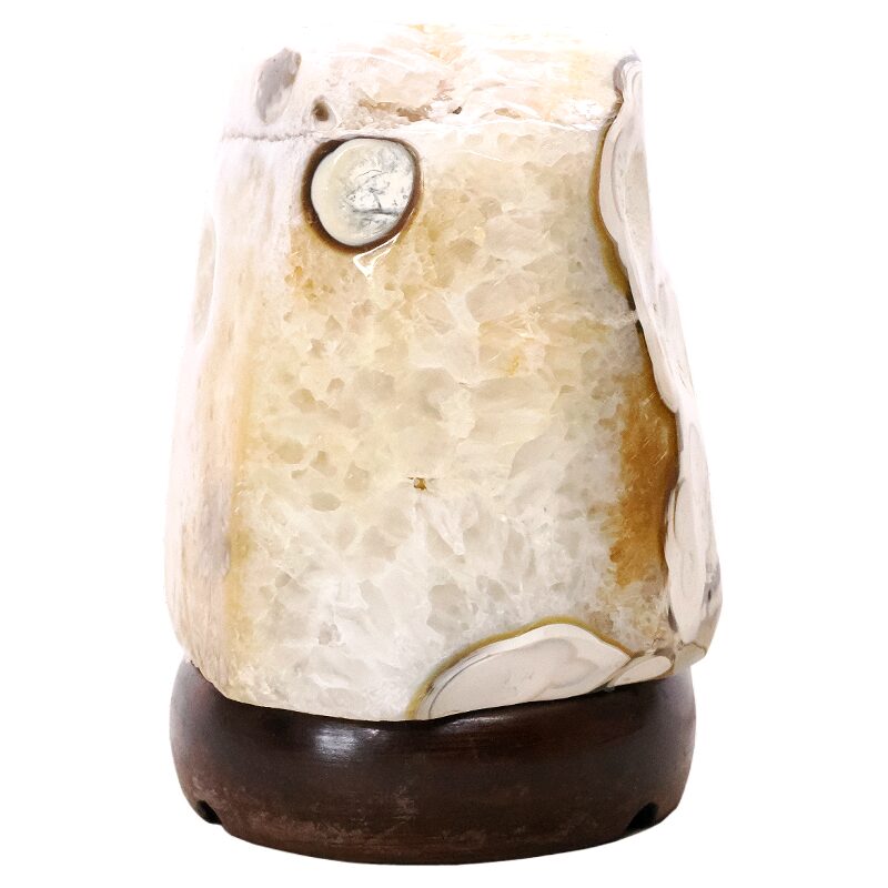 2.2kg Crystal Quartz River Agate Lamp - White LED Bulb K1299 3 Crystal Quartz River Agate Lamp - White LED Bulb K1299 | Crystal Factory
