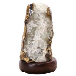 Crystal Quartz River Agate Lamp - White LED Bulb K1303 | Crystal Factory