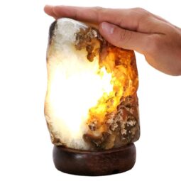 2kg Crystal Quartz River Agate Lamp - White LED Bulb K1303 6 Crystal Quartz River Agate Lamp - White LED Bulb K1303 | Crystal Factory