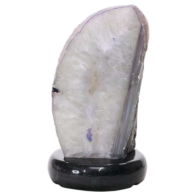 2.9kg Blue Agate Crystal Lamp with Marble Base - Blue LED - K1308 3 Blue Agate Crystal Lamp with Marble Base - Blue LED - K1308 | Crystal Factory