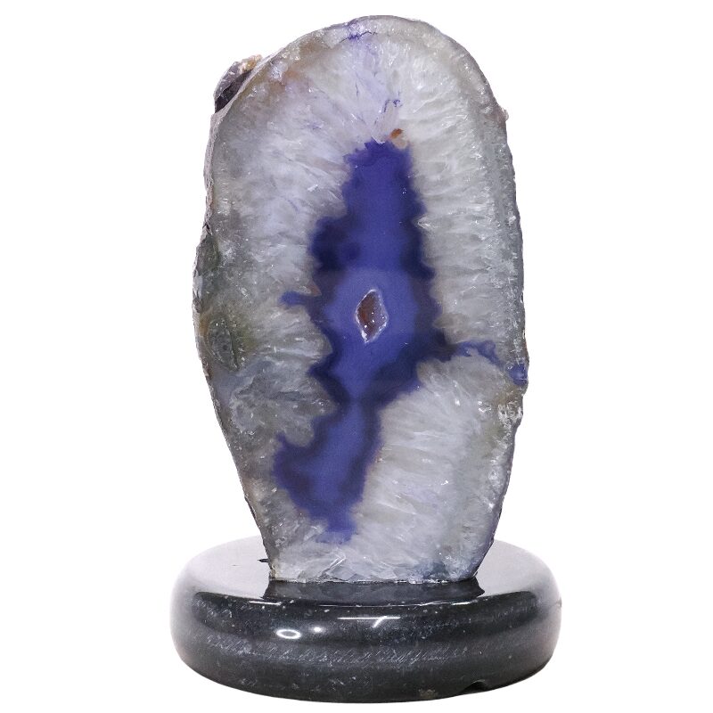 3kg Purple Agate Crystal Lamp with Marble Base - Puple LED - K1309 3 Purple Agate Crystal Lamp with Marble Base - Puple LED - K1309 | Crystal Factory