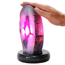 3kg Purple Agate Crystal Lamp with Marble Base - Puple LED - K1309 5 Purple Agate Crystal Lamp with Marble Base - Puple LED - K1309 | Crystal Factory
