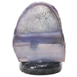 Purple Agate Crystal Lamp with Marble Base - Puple LED - K1310 | Crystal Factory