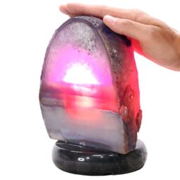 4.3kg Purple Agate Crystal Lamp with Marble Base - Puple LED - K1310 5 Purple Agate Crystal Lamp with Marble Base - Puple LED - K1310 | Crystal Factory