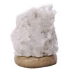 Clear Quartz Druze Lamp on Marble Base – White LED Bulb L528 | Crystal Factory