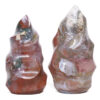 1.89kg Madagascar Ocean Jasper Crystal Flames Set 2 Pieces X436 1 Madagascar Ocean Jasper Crystal Flame Set 2 Pieces X436 | Crystal Factory