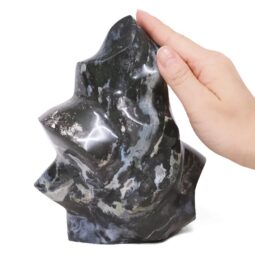 Madagascar Ocean Jasper Crystal Flame T3193 | Crystal Factory