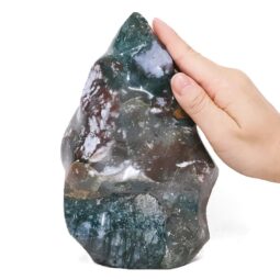 Madagascar Ocean Jasper Crystal Flame T3194 | Crystal Factory