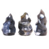 Madagascar Orca Agate Crystal Flame Set 3 Pieces X433 | Crystal Factory
