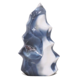 Madagascar Orca Agate Crystal Flame T3199 | Crystal Factory