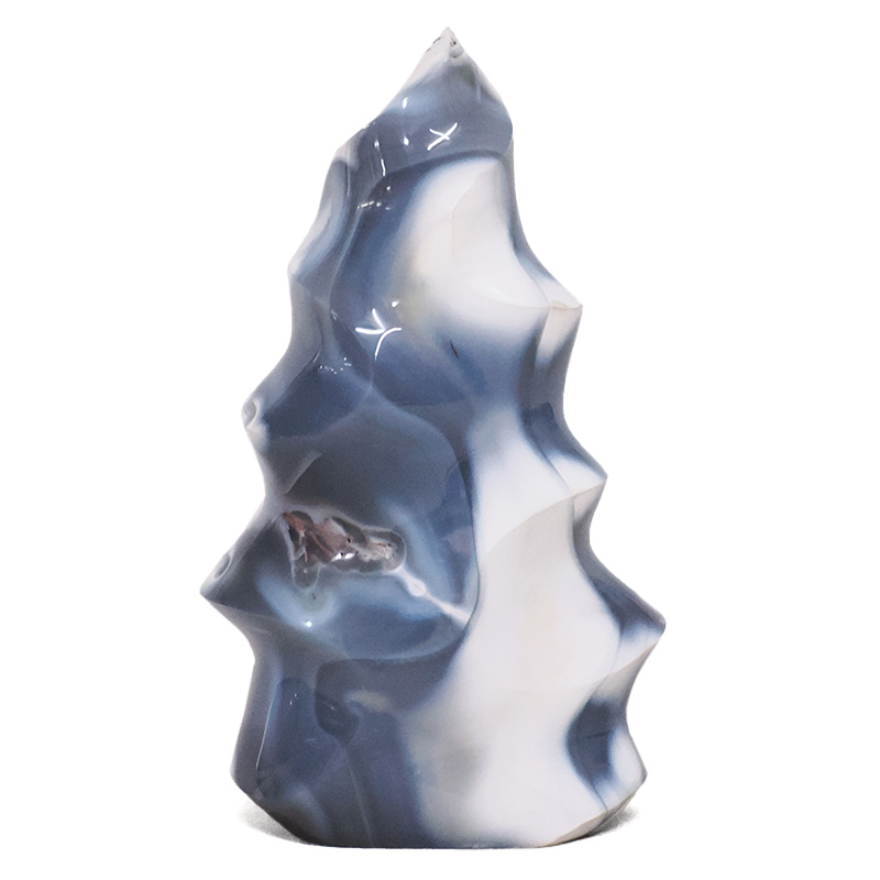 1.11kg Madagascar Orca Agate Crystal Flame T3199 3 Madagascar Orca Agate Crystal Flame T3199 | Crystal Factory