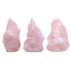 1.36kg Madagascar Rose Quartz Crystal Flames Set 3 Pieces X431 1 Madagascar Rose Quartz Crystal Flame Set 3 Pieces X431 | Crystal Factory