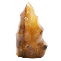 Madagascar Yellow Hematite Crystal Flame T3185 | Crystal Factory
