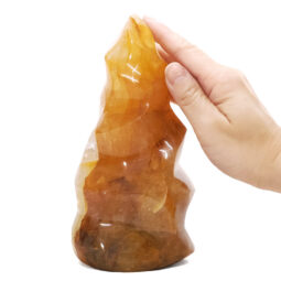 Madagascar Yellow Hematite Crystal Flame T3186 | Crystal Factory