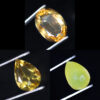 Mixed Citrine Faceted Crystal Stones Parcel 3 pieces B828 | Crystal Factory