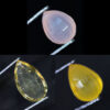 Mixed Quartz and Citrine Faceted Crystal Stones Parcel 3 pieces B829 | Crystal Factory