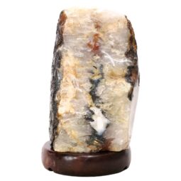 Crystal Quartz River Agate Lamp - White LED Bulb N2324 | Crystal Factory