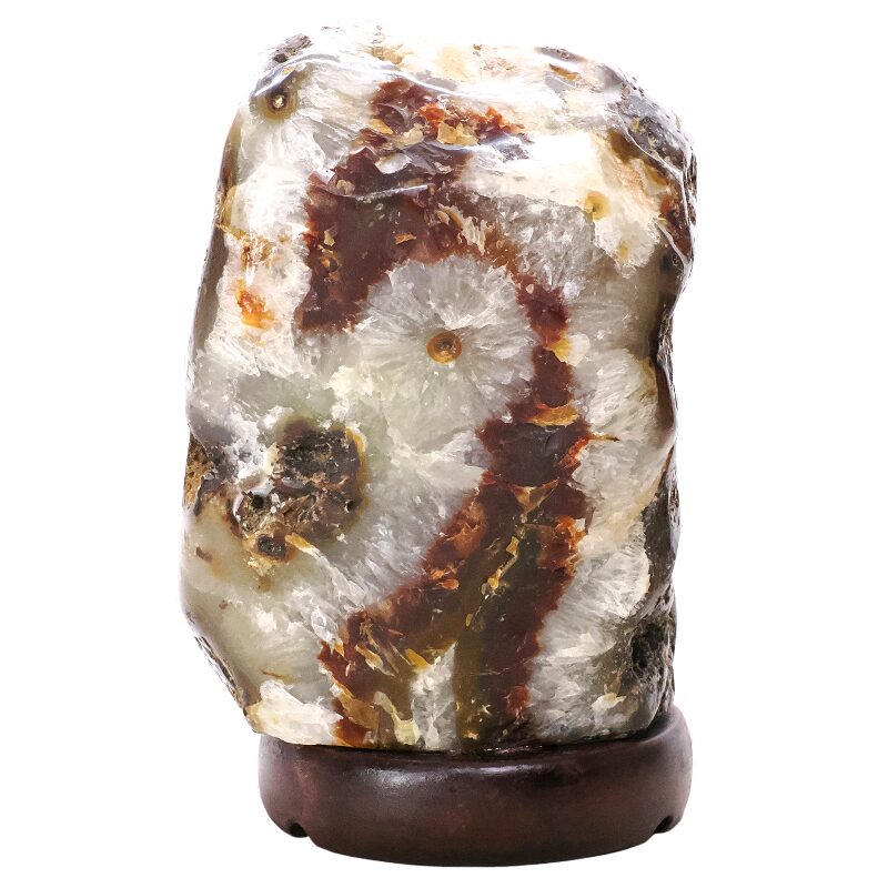 5.1kg Crystal Quartz River Agate Lamp - White LED Bulb N2325 3 Crystal Quartz River Agate Lamp - White LED Bulb N2325 | Crystal Factory