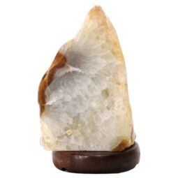 Crystal Quartz River Agate Lamp - White LED Bulb N2326 | Crystal Factory