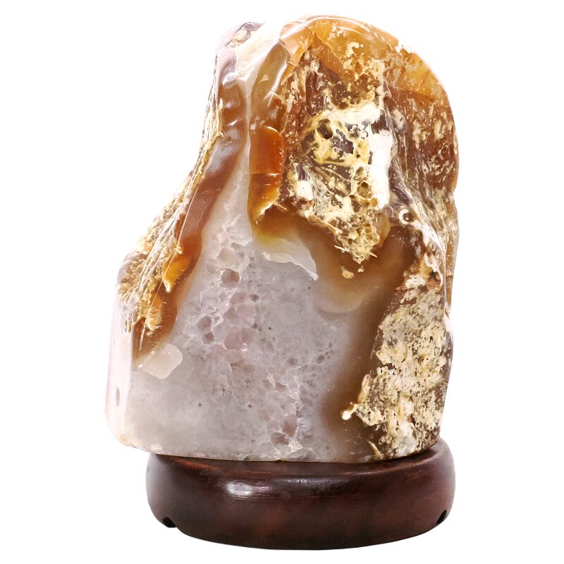 3.2kg Crystal Quartz River Agate Lamp - White LED Bulb N2327 3 Crystal Quartz River Agate Lamp - White LED Bulb N2327 | Crystal Factory