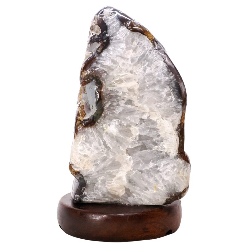 3.2kg Crystal Quartz River Agate Lamp - White LED Bulb N2328 3 Crystal Quartz River Agate Lamp - White LED Bulb N2328 | Crystal Factory