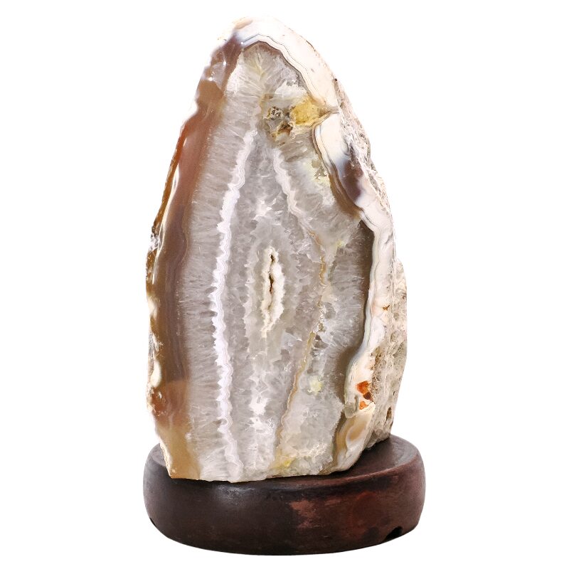 3.9kg Crystal Quartz River Agate Lamp - White LED Bulb N2329 3 Crystal Quartz River Agate Lamp - White LED Bulb N2329 | Crystal Factory