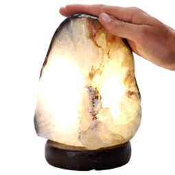 3.9kg Crystal Quartz River Agate Lamp - White LED Bulb N2330 6 Crystal Quartz River Agate Lamp - White LED Bulb N2330 | Crystal Factory