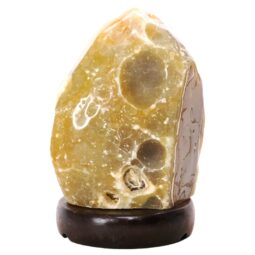 Crystal Quartz River Agate Lamp - White LED Bulb N2333 | Crystal Factory
