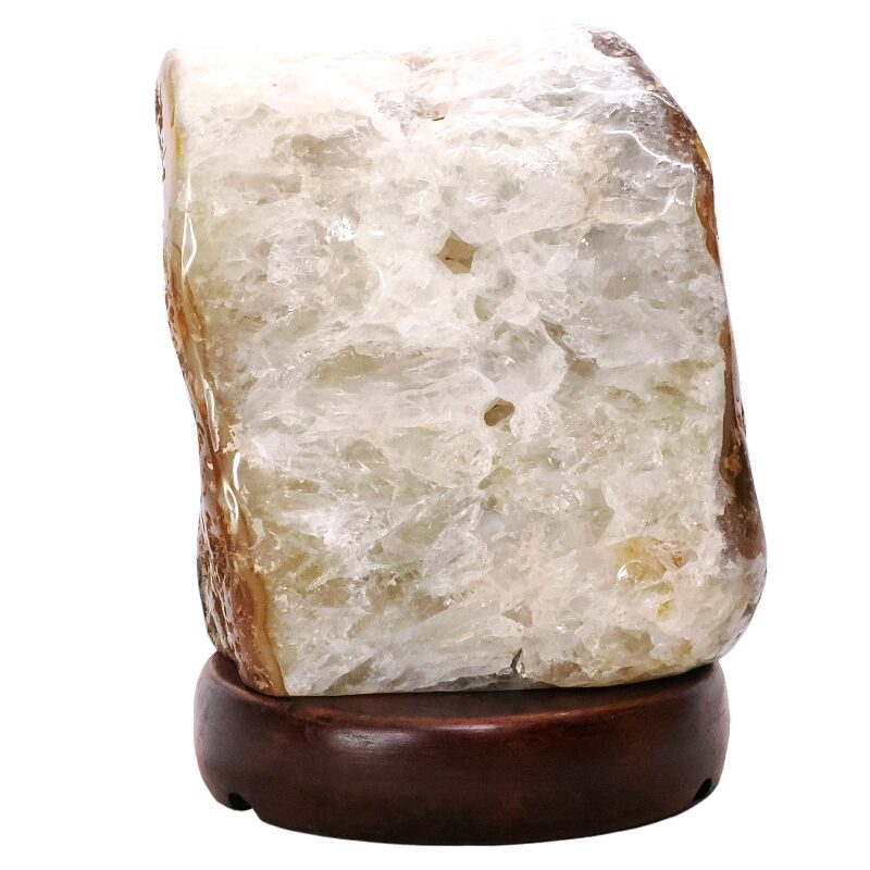 2.6kg Crystal Quartz River Agate Lamp - White LED Bulb N2334 3 Crystal Quartz River Agate Lamp - White LED Bulb N2334 | Crystal Factory