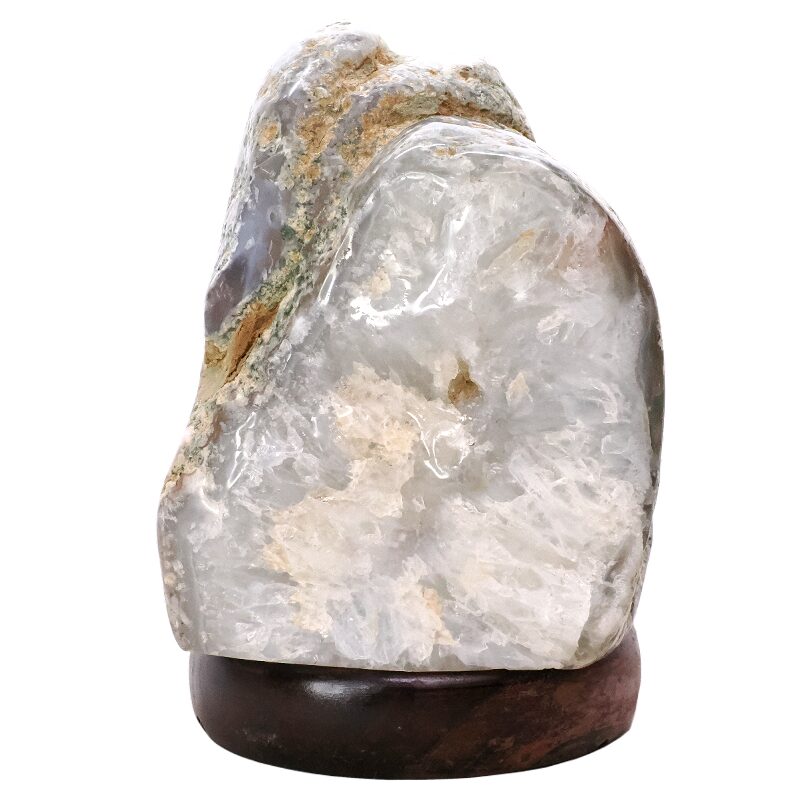3.9kg Crystal Quartz River Agate Lamp - White LED Bulb N2335 3 Crystal Quartz River Agate Lamp - White LED Bulb N2335 | Crystal Factory