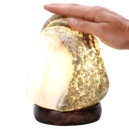 3.9kg Crystal Quartz River Agate Lamp - White LED Bulb N2335 6 Crystal Quartz River Agate Lamp - White LED Bulb N2335 | Crystal Factory