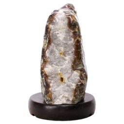 Crystal Quartz River Agate Lamp - White LED Bulb N2336 | Crystal Factory