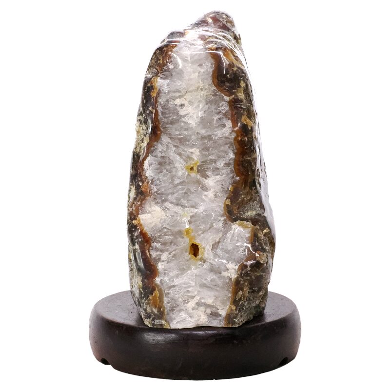 2.6kg Crystal Quartz River Agate Lamp - White LED Bulb N2336 3 Crystal Quartz River Agate Lamp - White LED Bulb N2336 | Crystal Factory