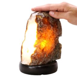 2.6kg Crystal Quartz River Agate Lamp - White LED Bulb N2336 6 Crystal Quartz River Agate Lamp - White LED Bulb N2336 | Crystal Factory