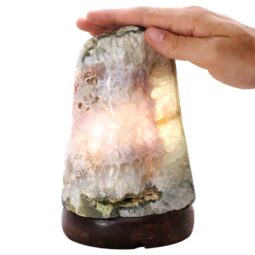 2.8kg Crystal Quartz River Agate Lamp - White LED Bulb N2337 6 Crystal Quartz River Agate Lamp - White LED Bulb N2337 | Crystal Factory