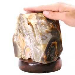 3kg Crystal Quartz River Agate Lamp - White LED Bulb N2341 6 Crystal Quartz River Agate Lamp - White LED Bulb N2341 | Crystal Factory