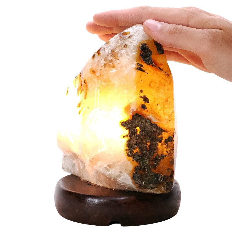 2.7kg Crystal Quartz River Agate Lamp - White LED Bulb N2342 4 Crystal Quartz River Agate Lamp - White LED Bulb N2342 | Crystal Factory