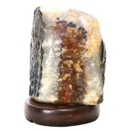 Crystal Quartz River Agate Lamp - White LED Bulb N2344 | Crystal Factory