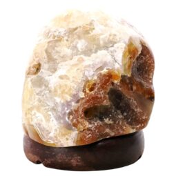 Crystal Quartz River Agate Lamp - White LED Bulb N2346 | Crystal Factory
