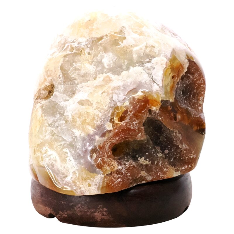 2.5kg Crystal Quartz River Agate Lamp - White LED Bulb N2346 3 Crystal Quartz River Agate Lamp - White LED Bulb N2346 | Crystal Factory
