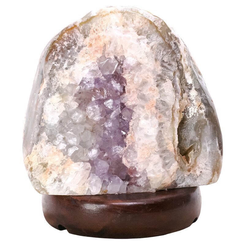 2.9kg Crystal Quartz River Agate Lamp - White LED Bulb N2347 3 Crystal Quartz River Agate Lamp - White LED Bulb N2347 | Crystal Factory