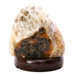 Crystal Quartz River Agate Lamp - White LED Bulb N2348 | Crystal Factory