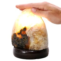2kg Crystal Quartz River Agate Lamp - White LED Bulb N2348 6 Crystal Quartz River Agate Lamp - White LED Bulb N2348 | Crystal Factory