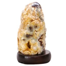 Crystal Quartz River Agate Lamp - White LED Bulb N2350 | Crystal Factory