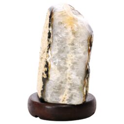 Crystal Quartz River Agate Lamp - White LED Bulb N2351 | Crystal Factory