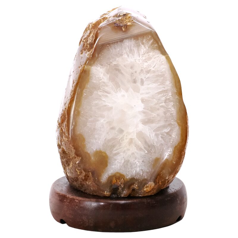 3.2kg Crystal Quartz River Agate Lamp - White LED Bulb N2353 3 Crystal Quartz River Agate Lamp - White LED Bulb N2353 | Crystal Factory