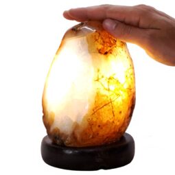 3.2kg Crystal Quartz River Agate Lamp - White LED Bulb N2353 6 Crystal Quartz River Agate Lamp - White LED Bulb N2353 | Crystal Factory